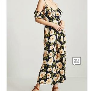 Worn once Spring/Summer floral Off shoulder jumper